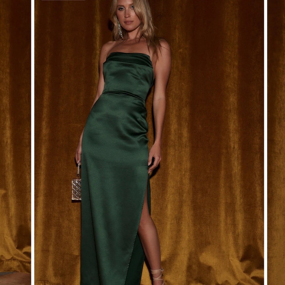 12th Tribe Savoy Satin Maxi Dress